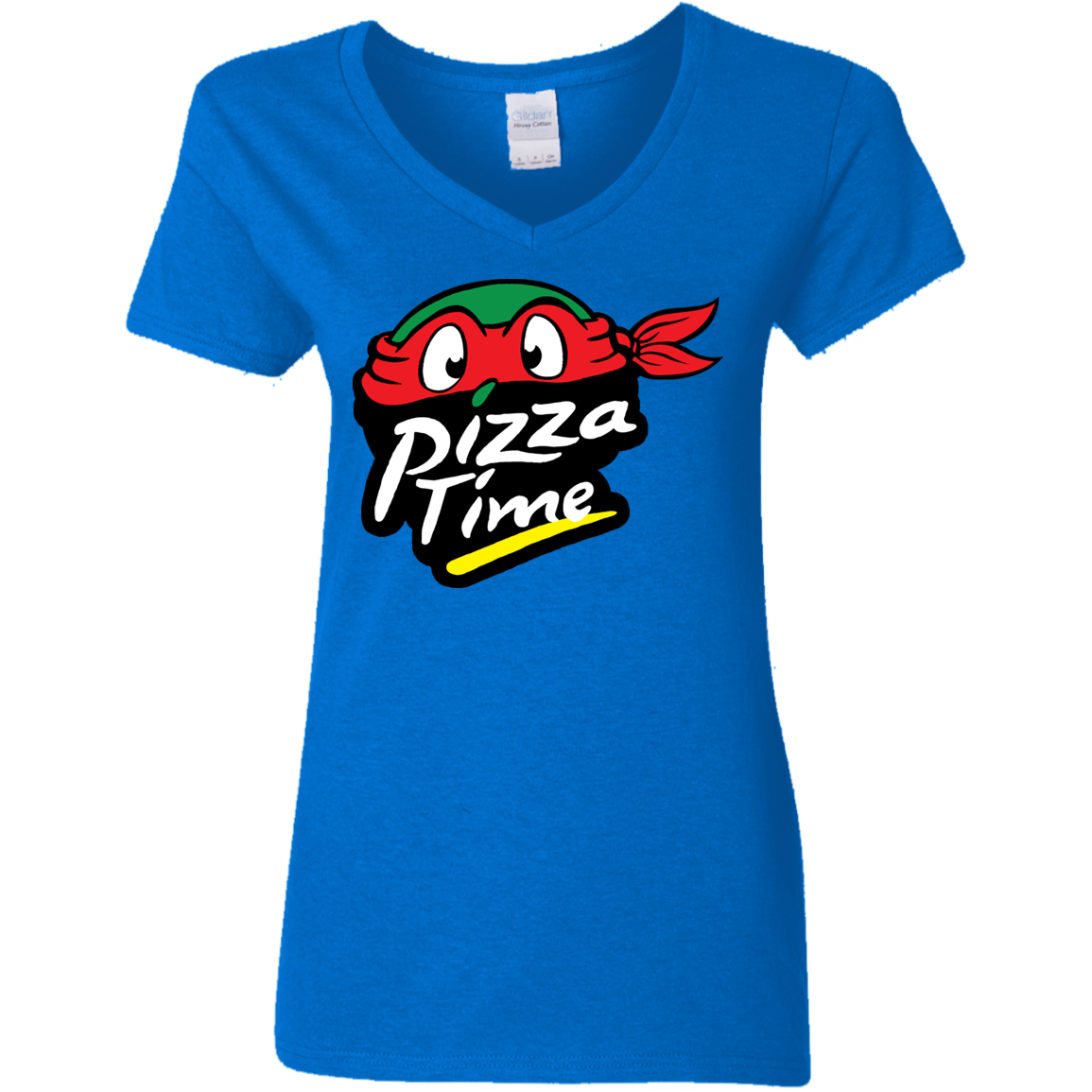 T-Shirts Royal / S Pizza Time Women's V-Neck T-Shirt