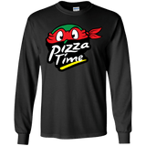 T-Shirts Black / YS Pizza Time Youth Long Sleeve T-Shirt