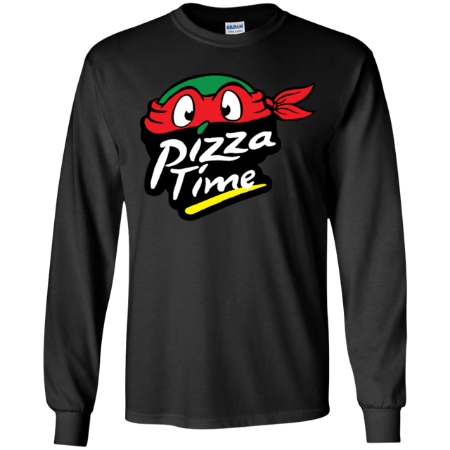 T-Shirts Black / YS Pizza Time Youth Long Sleeve T-Shirt