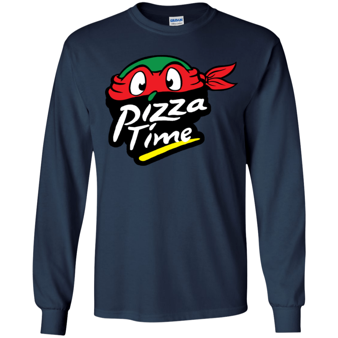 T-Shirts Navy / YS Pizza Time Youth Long Sleeve T-Shirt