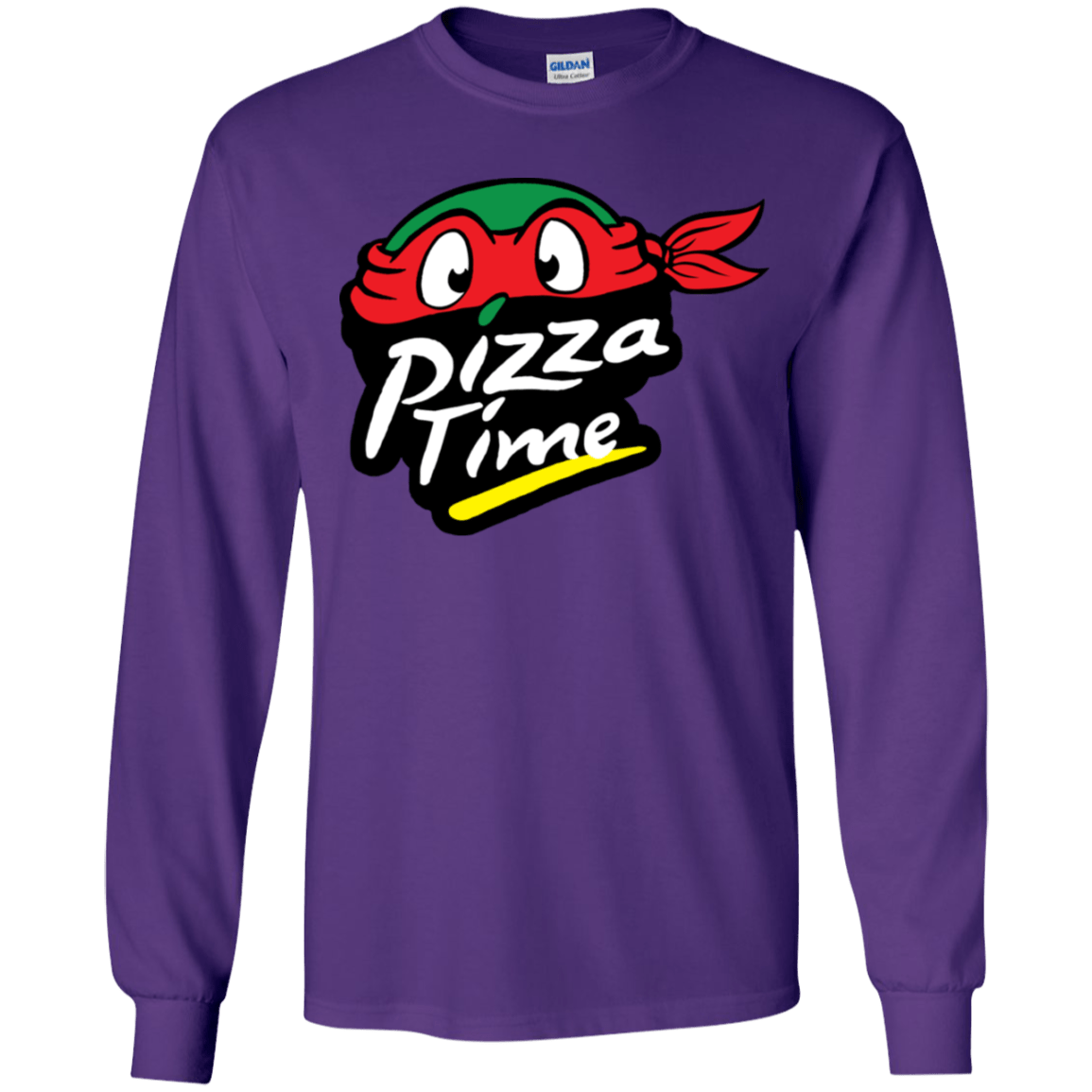T-Shirts Purple / YS Pizza Time Youth Long Sleeve T-Shirt