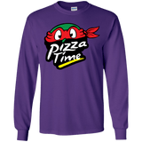 T-Shirts Purple / YS Pizza Time Youth Long Sleeve T-Shirt