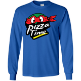 T-Shirts Royal / YS Pizza Time Youth Long Sleeve T-Shirt