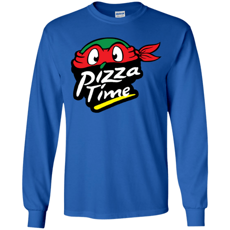 T-Shirts Royal / YS Pizza Time Youth Long Sleeve T-Shirt