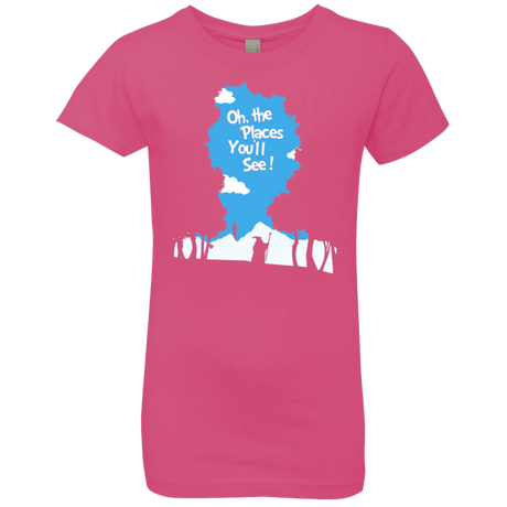 T-Shirts Hot Pink / YXS Places Youll See Girls Premium T-Shirt