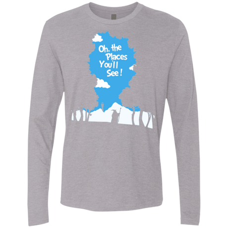 T-Shirts Heather Grey / Small Places Youll See Men's Premium Long Sleeve