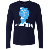 T-Shirts Midnight Navy / Small Places Youll See Men's Premium Long Sleeve