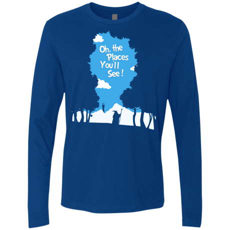 T-Shirts Royal / Small Places Youll See Men's Premium Long Sleeve
