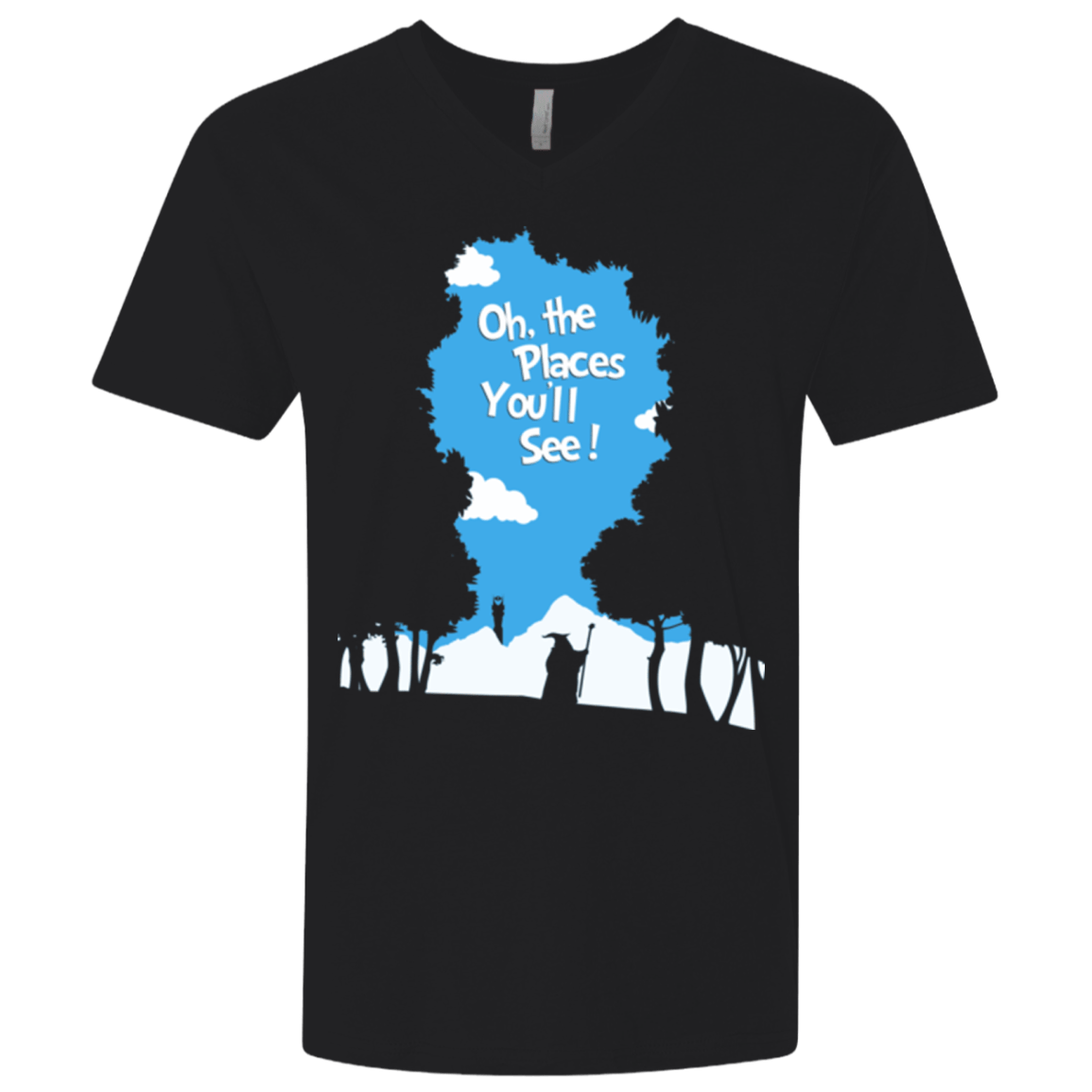 T-Shirts Black / X-Small Places Youll See Men's Premium V-Neck