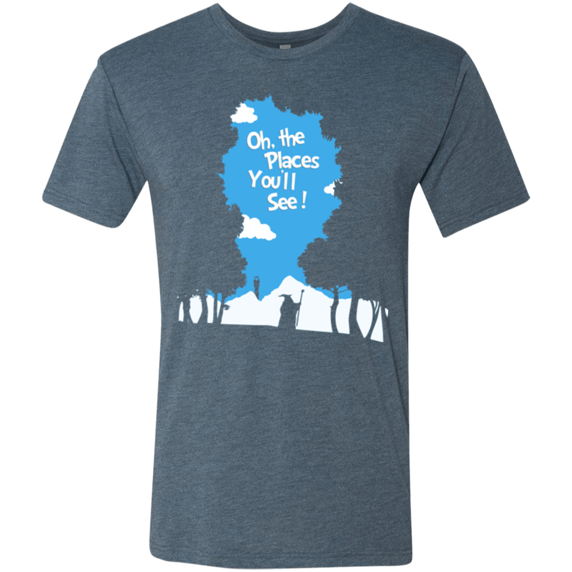 T-Shirts Indigo / Small Places Youll See Men's Triblend T-Shirt