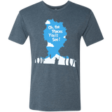 T-Shirts Indigo / Small Places Youll See Men's Triblend T-Shirt