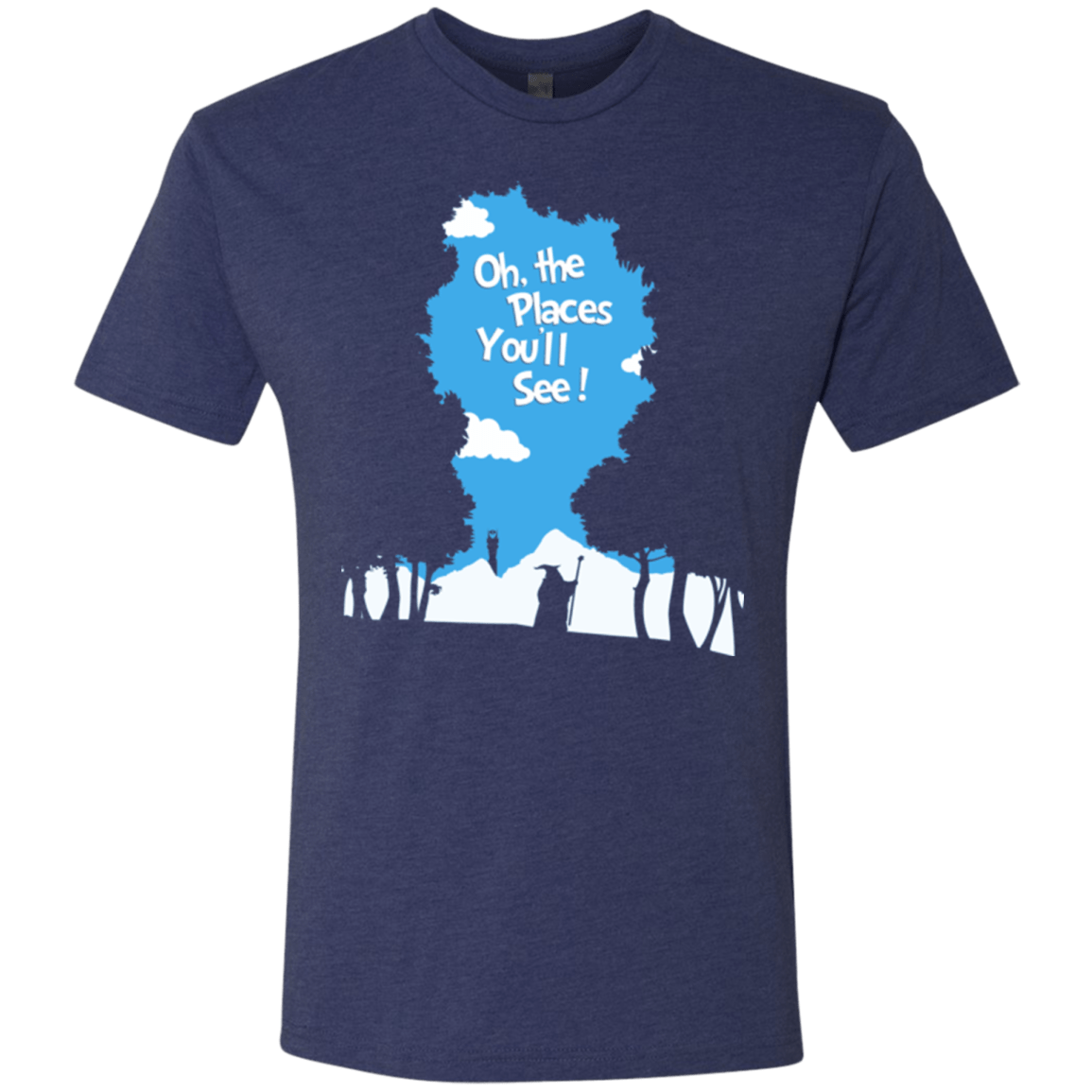 T-Shirts Vintage Navy / Small Places Youll See Men's Triblend T-Shirt