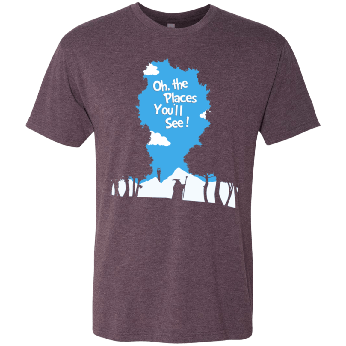 T-Shirts Vintage Purple / Small Places Youll See Men's Triblend T-Shirt