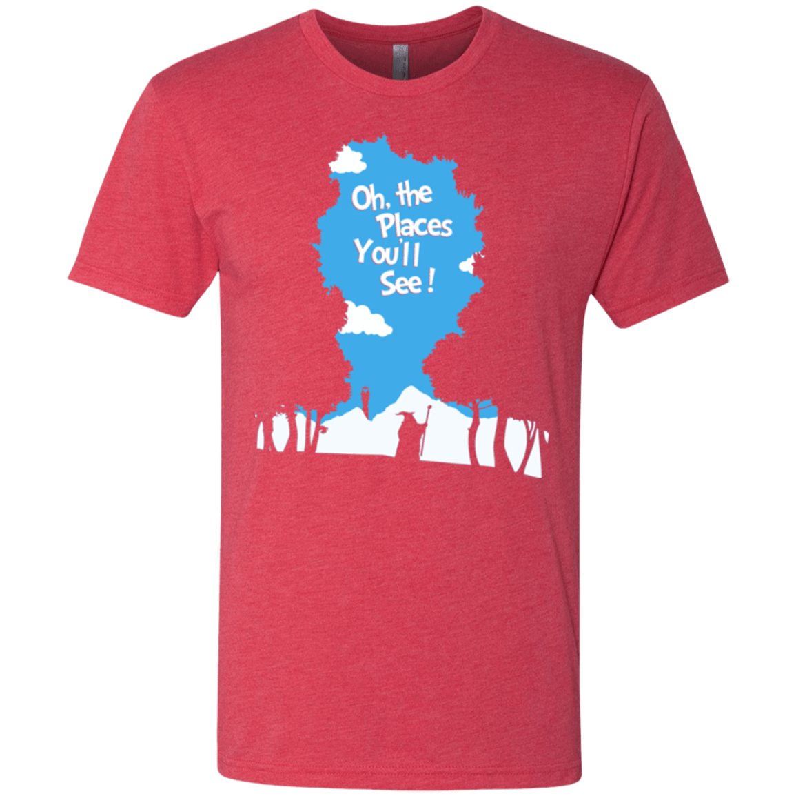 T-Shirts Vintage Red / Small Places Youll See Men's Triblend T-Shirt