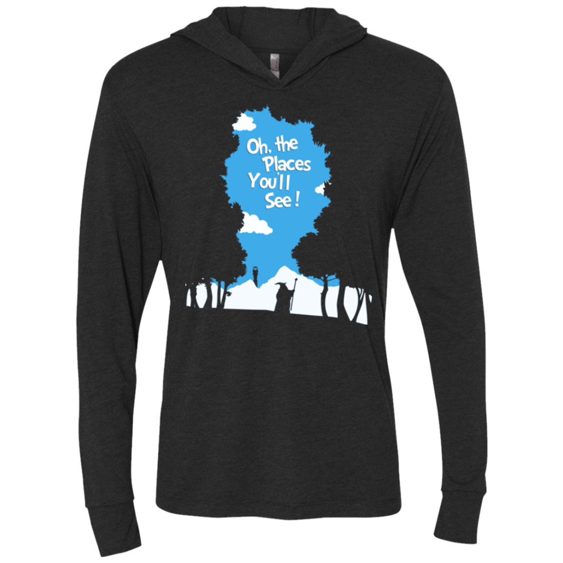 T-Shirts Vintage Black / X-Small Places Youll See Triblend Long Sleeve Hoodie Tee