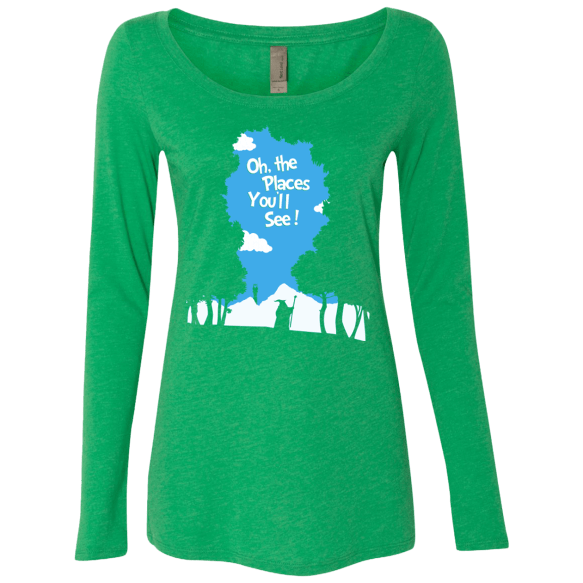 T-Shirts Envy / Small Places Youll See Women's Triblend Long Sleeve Shirt