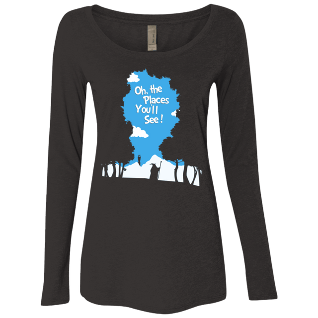 T-Shirts Vintage Black / Small Places Youll See Women's Triblend Long Sleeve Shirt