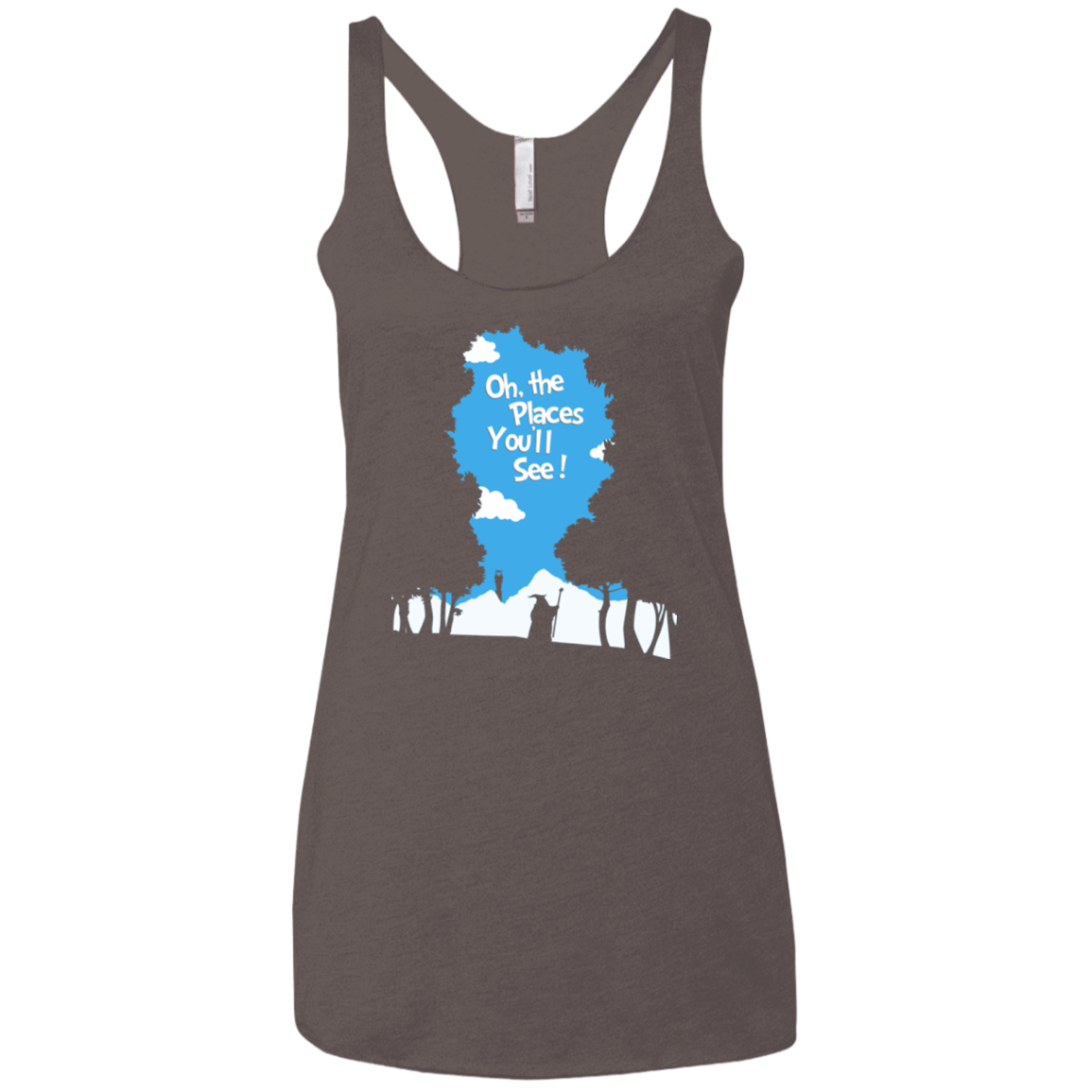 T-Shirts Macchiato / X-Small Places Youll See Women's Triblend Racerback Tank