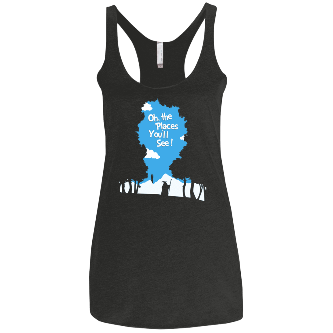 T-Shirts Vintage Black / X-Small Places Youll See Women's Triblend Racerback Tank