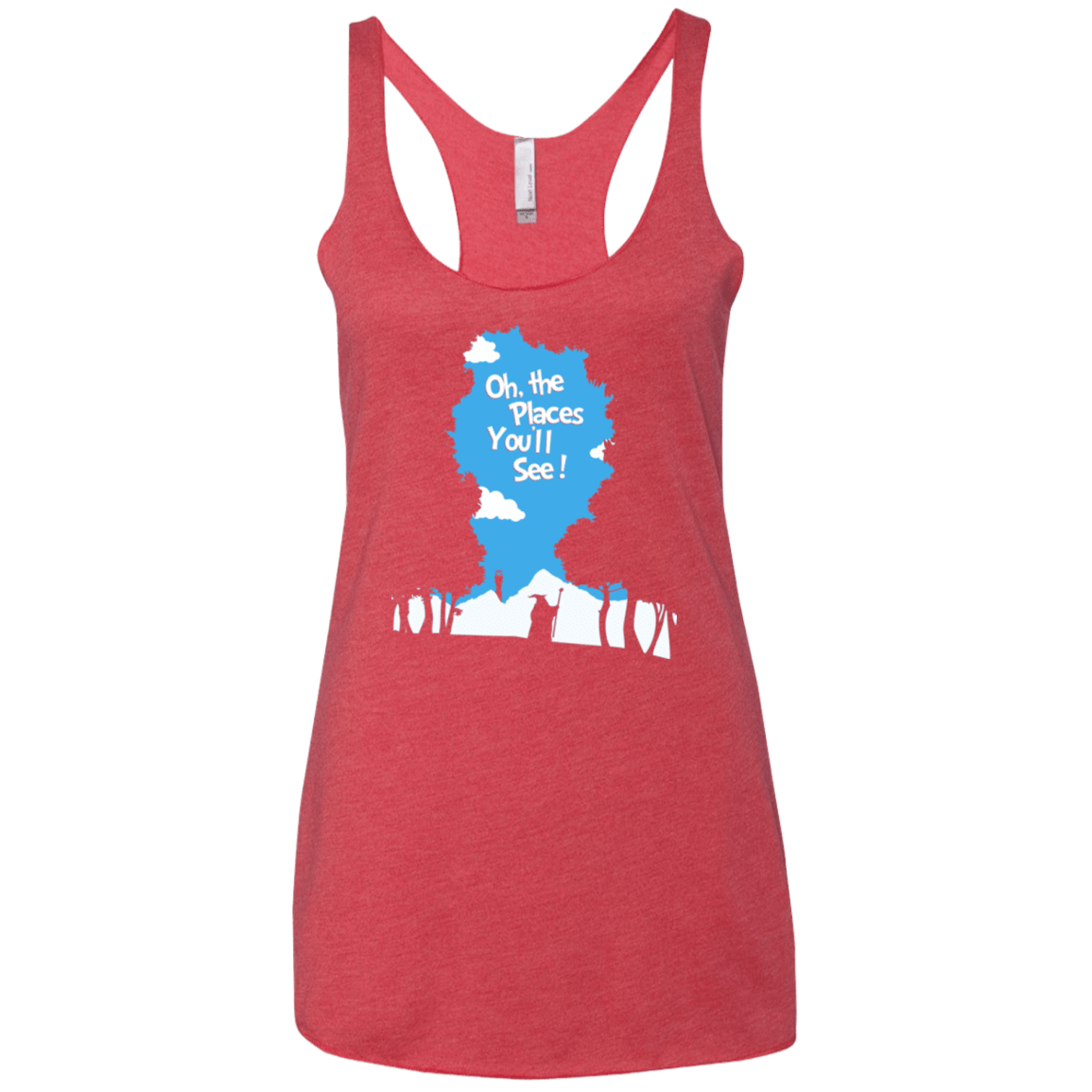 T-Shirts Vintage Red / X-Small Places Youll See Women's Triblend Racerback Tank