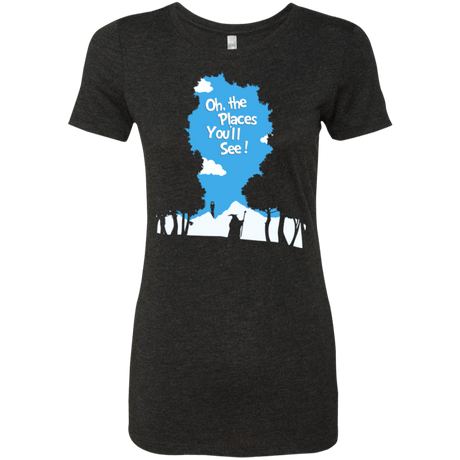 T-Shirts Vintage Black / Small Places Youll See Women's Triblend T-Shirt