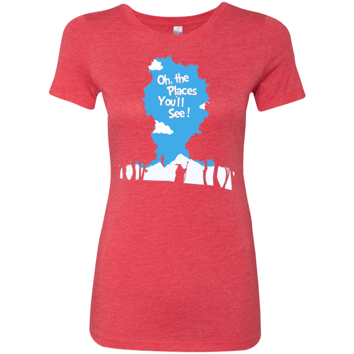 T-Shirts Vintage Red / Small Places Youll See Women's Triblend T-Shirt