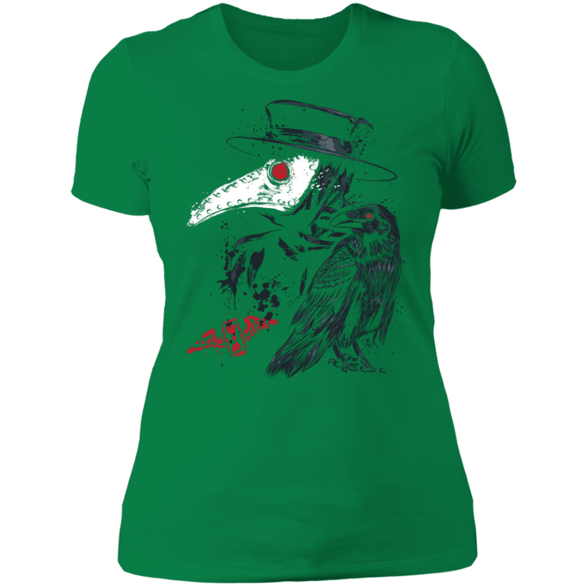 T-Shirts Kelly Green / S Plague Doctor Women's Premium T-Shirt