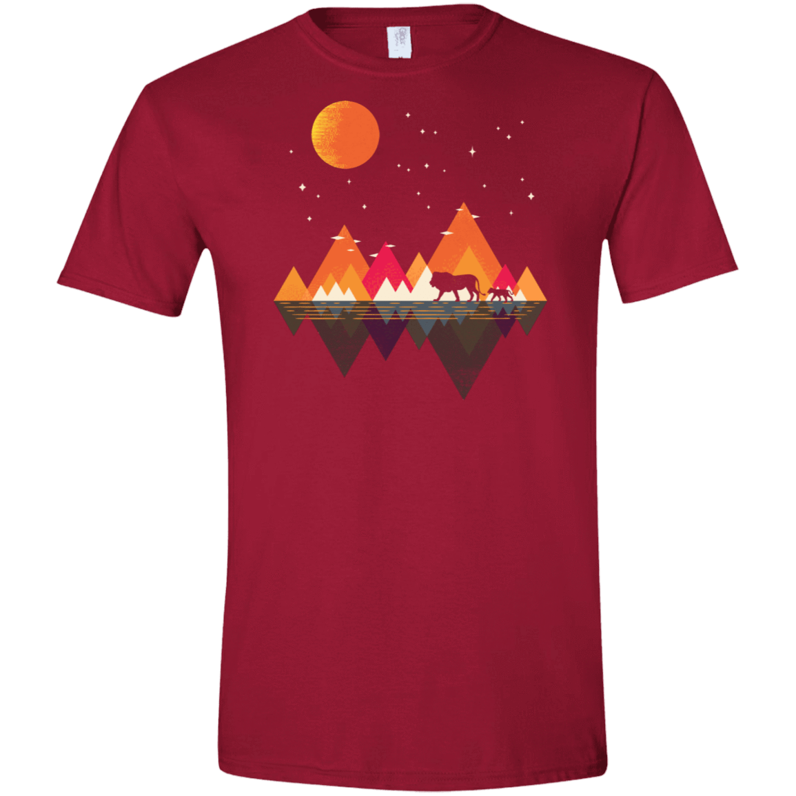 T-Shirts Cardinal Red / S Plains of Africa Men's Semi-Fitted Softstyle