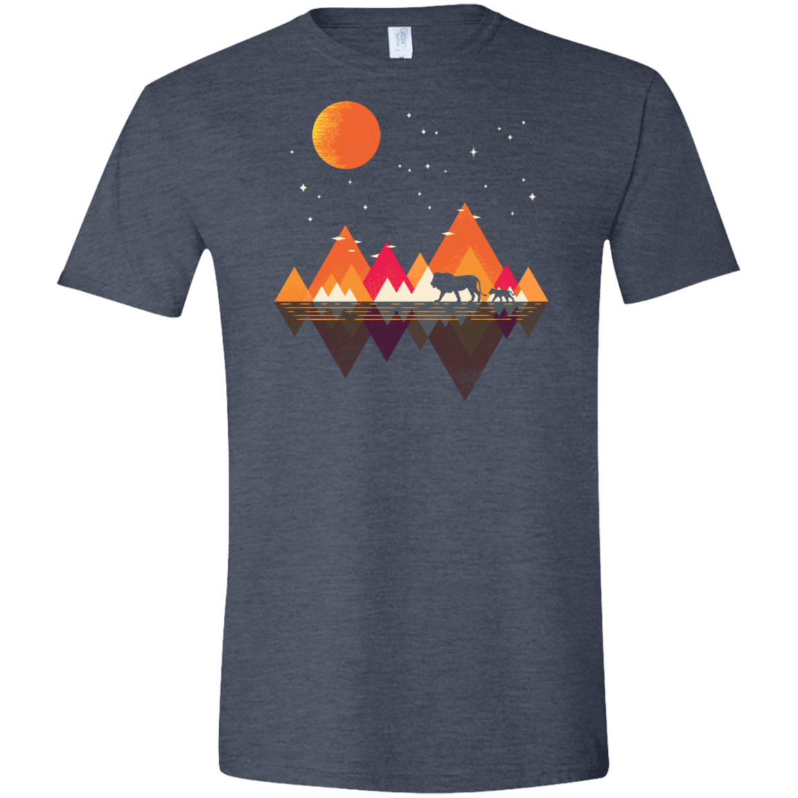 T-Shirts Heather Navy / S Plains of Africa Men's Semi-Fitted Softstyle