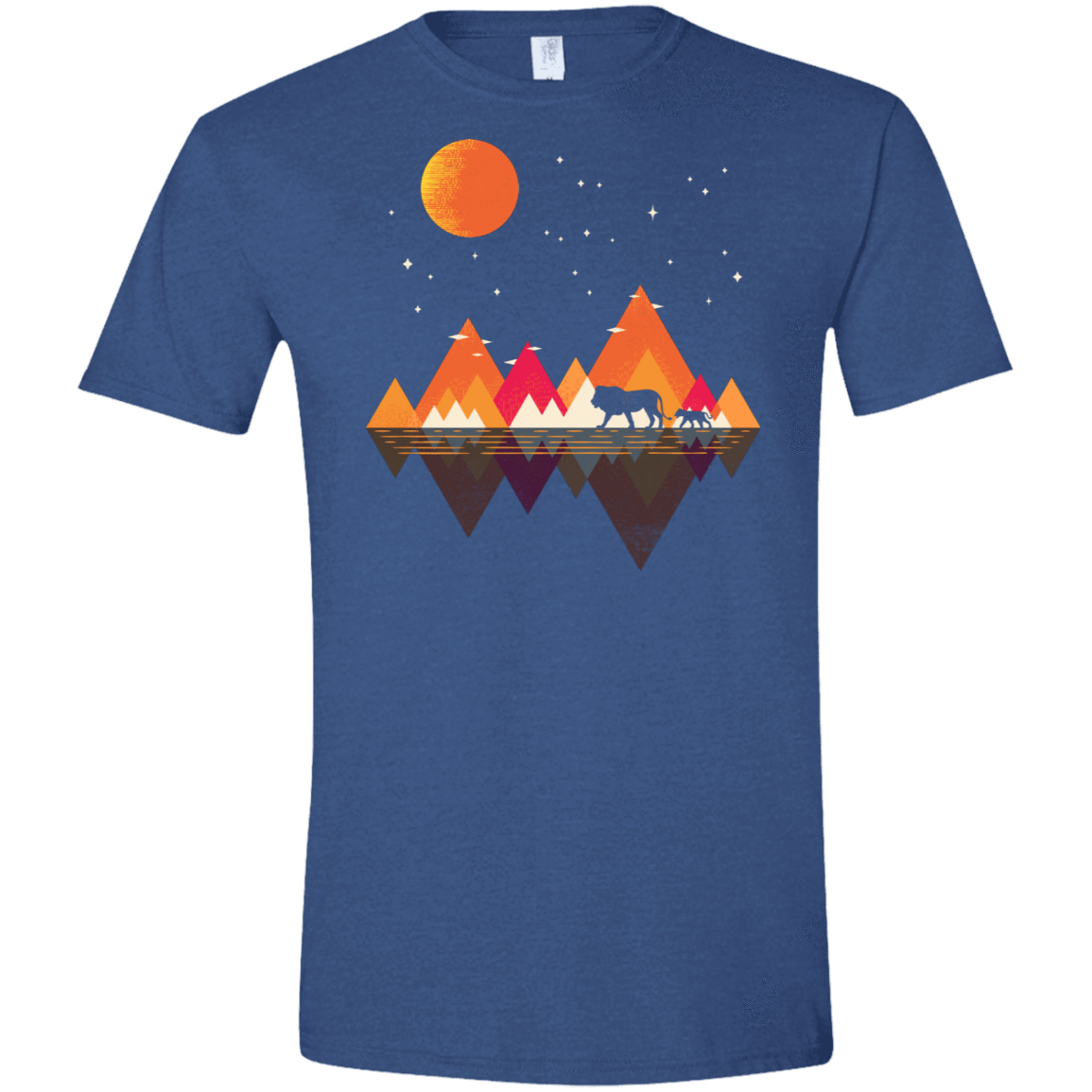 T-Shirts Heather Royal / X-Small Plains of Africa Men's Semi-Fitted Softstyle