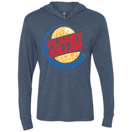 T-Shirts Indigo / X-Small Planet Killer Triblend Long Sleeve Hoodie Tee
