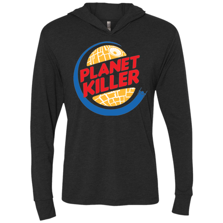 T-Shirts Vintage Black / X-Small Planet Killer Triblend Long Sleeve Hoodie Tee