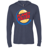 Planet Killer Triblend Long Sleeve Hoodie Tee