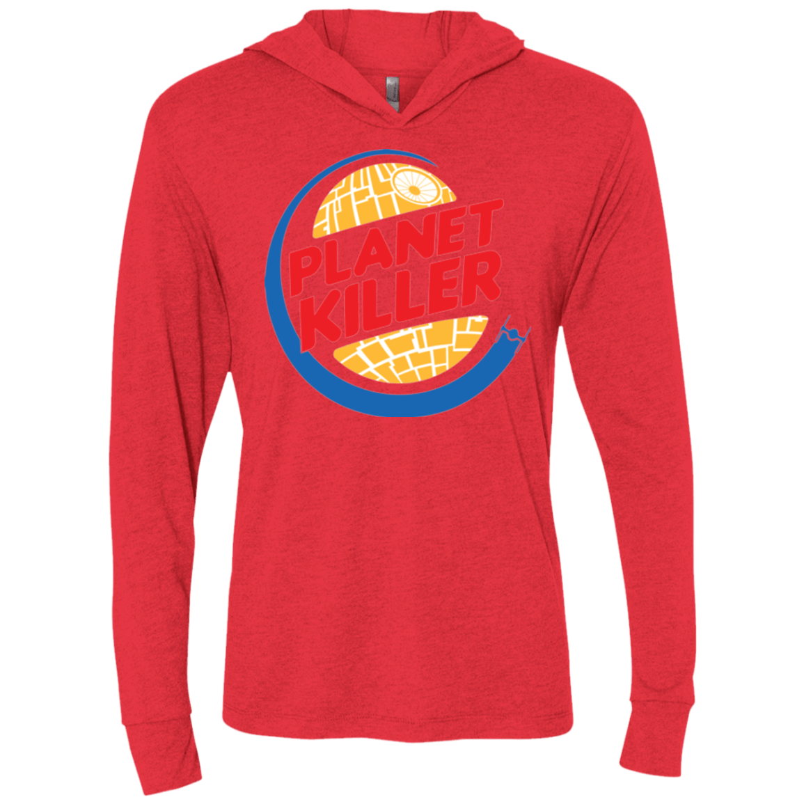 T-Shirts Vintage Red / X-Small Planet Killer Triblend Long Sleeve Hoodie Tee