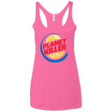 T-Shirts Vintage Pink / X-Small Planet Killer Women's Triblend Racerback Tank