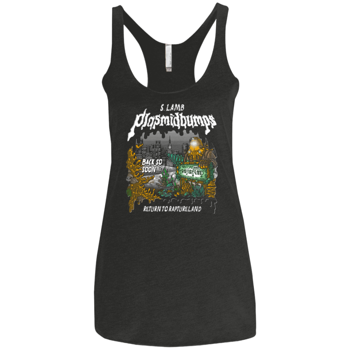 T-Shirts Vintage Black / X-Small Plasmidbumps Return Women's Triblend Racerback Tank