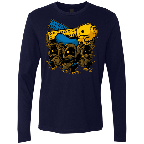 T-Shirts Midnight Navy / Small PLASTIC DEBRIS Men's Premium Long Sleeve