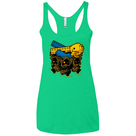 T-Shirts Envy / X-Small PLASTIC DEBRIS Women's Triblend Racerback Tank