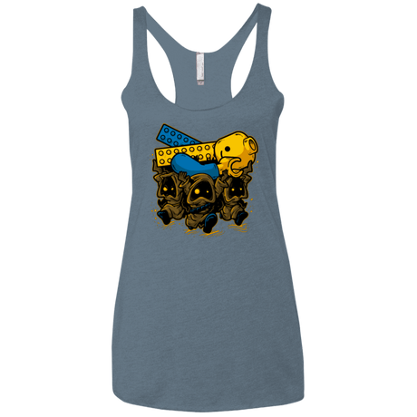 T-Shirts Indigo / X-Small PLASTIC DEBRIS Women's Triblend Racerback Tank