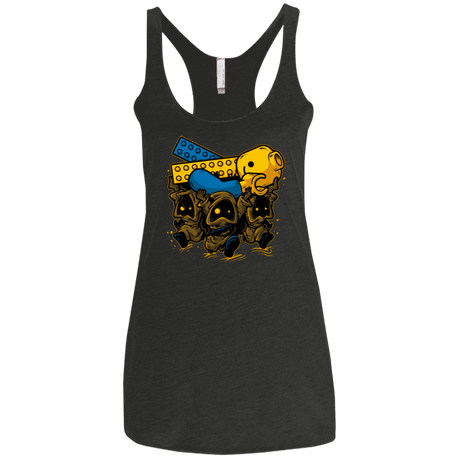 T-Shirts Vintage Black / X-Small PLASTIC DEBRIS Women's Triblend Racerback Tank