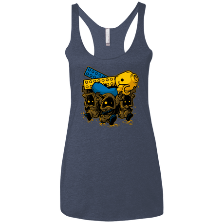 T-Shirts Vintage Navy / X-Small PLASTIC DEBRIS Women's Triblend Racerback Tank