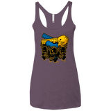 T-Shirts Vintage Purple / X-Small PLASTIC DEBRIS Women's Triblend Racerback Tank