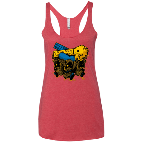 T-Shirts Vintage Red / X-Small PLASTIC DEBRIS Women's Triblend Racerback Tank