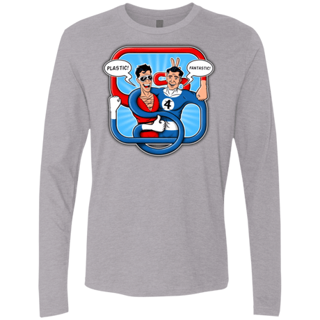 T-Shirts Heather Grey / Small Plastic Fantastic Men's Premium Long Sleeve