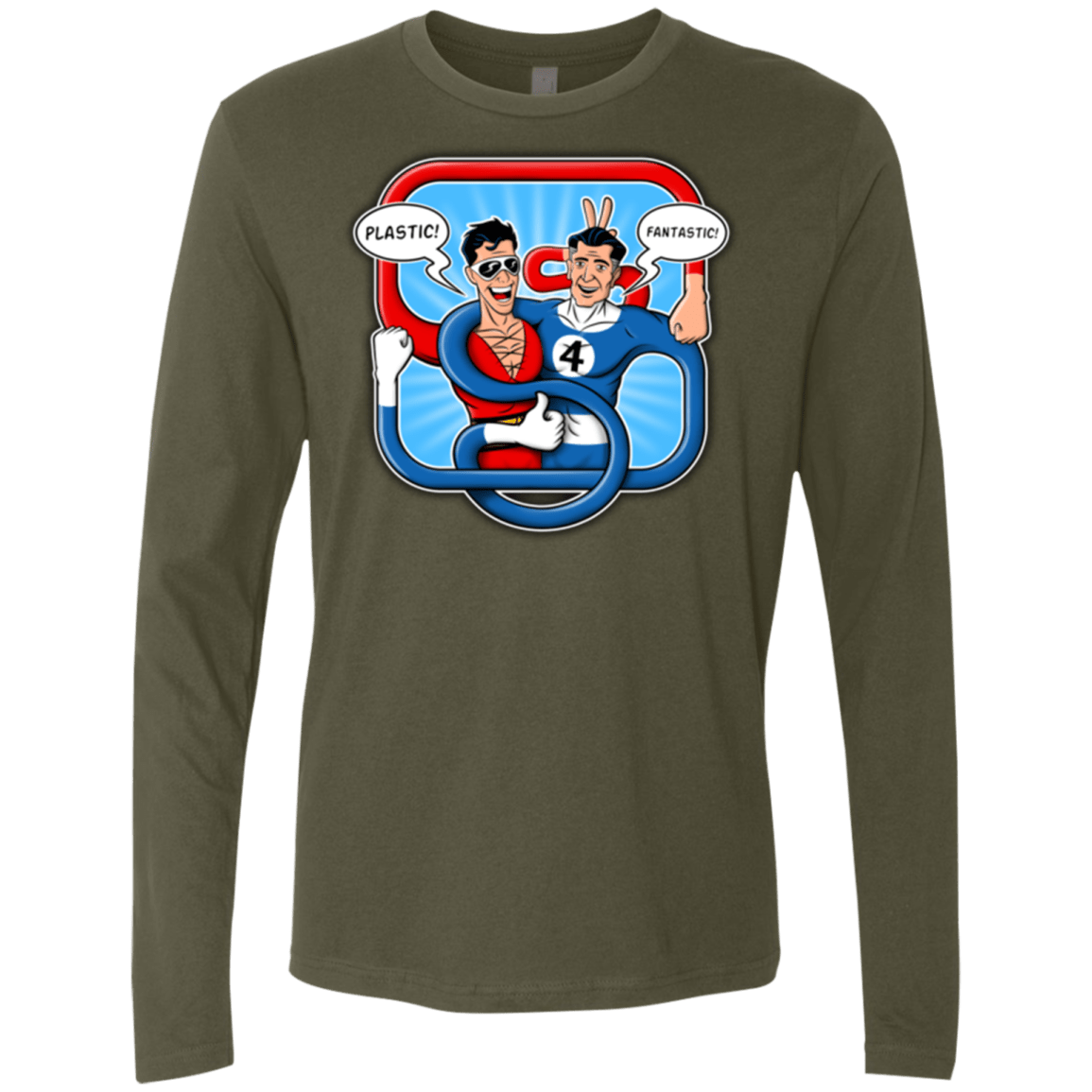 T-Shirts Military Green / Small Plastic Fantastic Men's Premium Long Sleeve