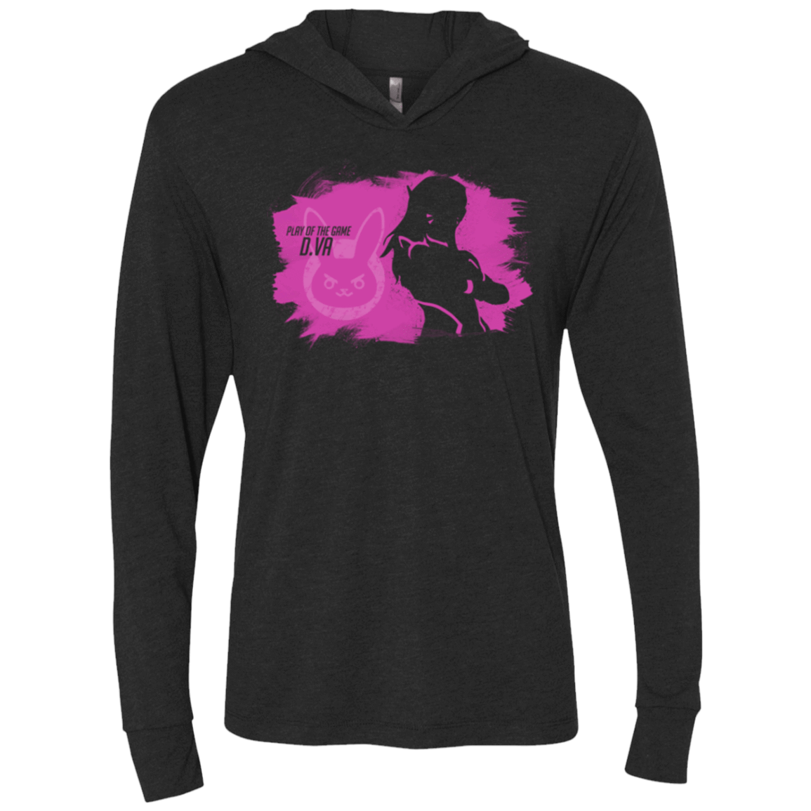 T-Shirts Vintage Black / X-Small Play of the Game Dva Triblend Long Sleeve Hoodie Tee