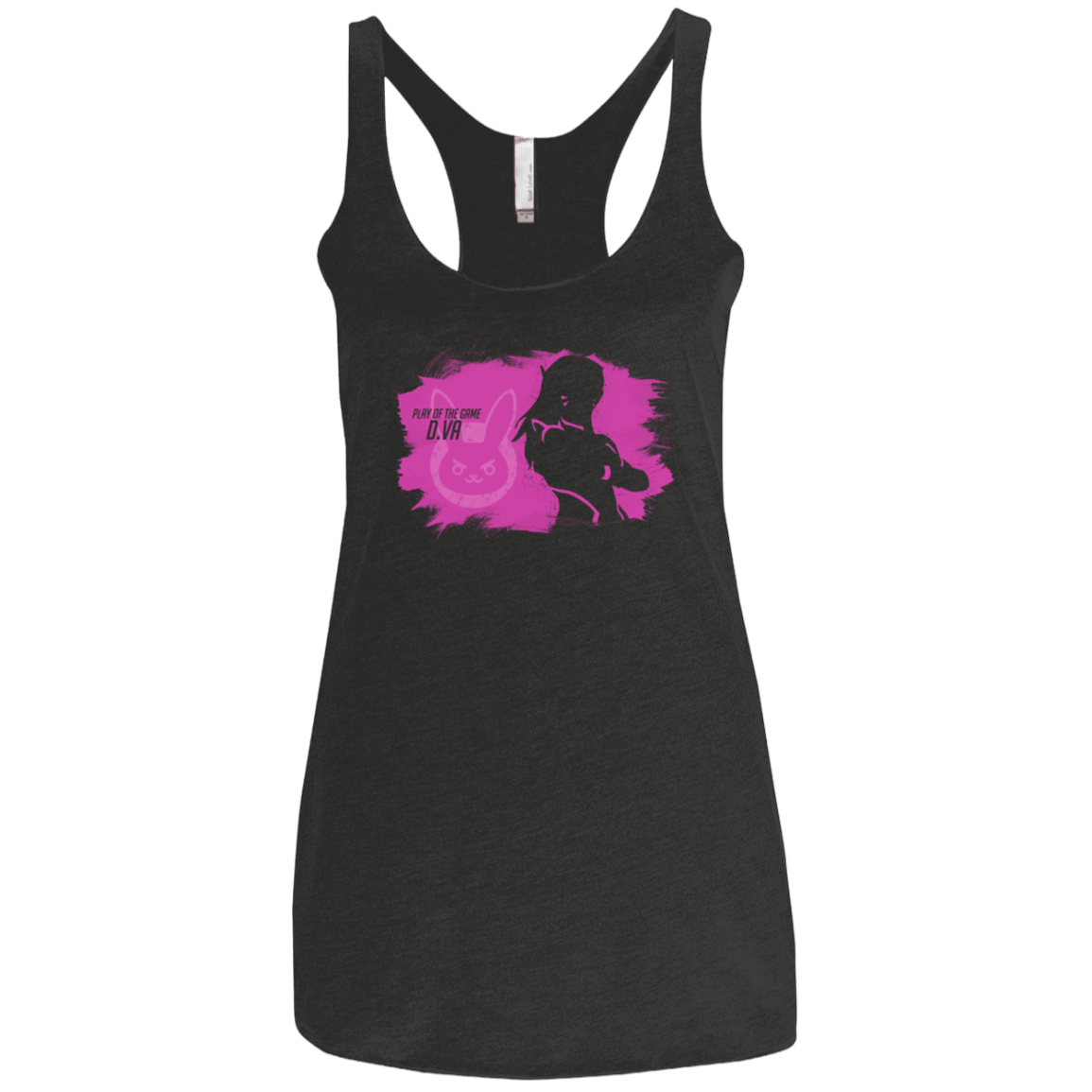 T-Shirts Vintage Black / X-Small Play of the Game Dva Women's Triblend Racerback Tank