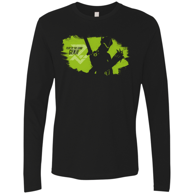 T-Shirts Black / Small Play of the Game Genji Men's Premium Long Sleeve