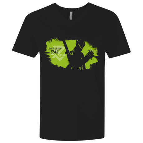 T-Shirts Black / X-Small Play of the Game Genji Men's Premium V-Neck