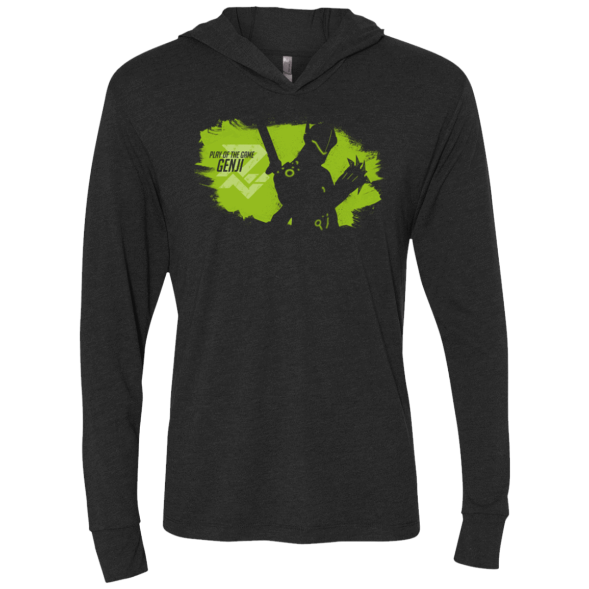T-Shirts Vintage Black / X-Small Play of the Game Genji Triblend Long Sleeve Hoodie Tee